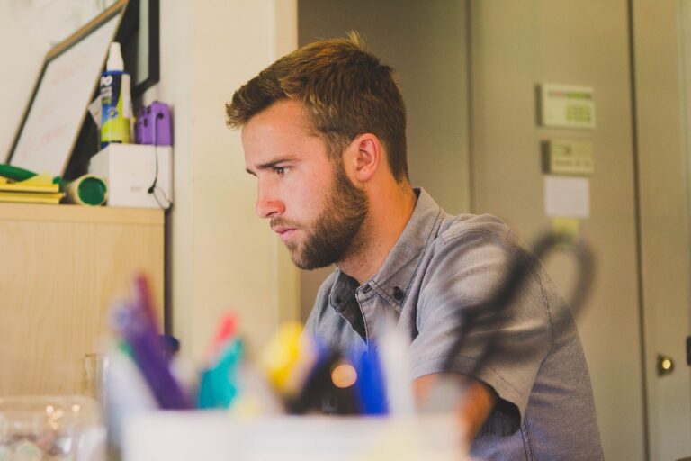 Man applying for a job